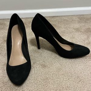 LC Lauren Conrad Faux Black Suede Heels Women’s Size 8.5